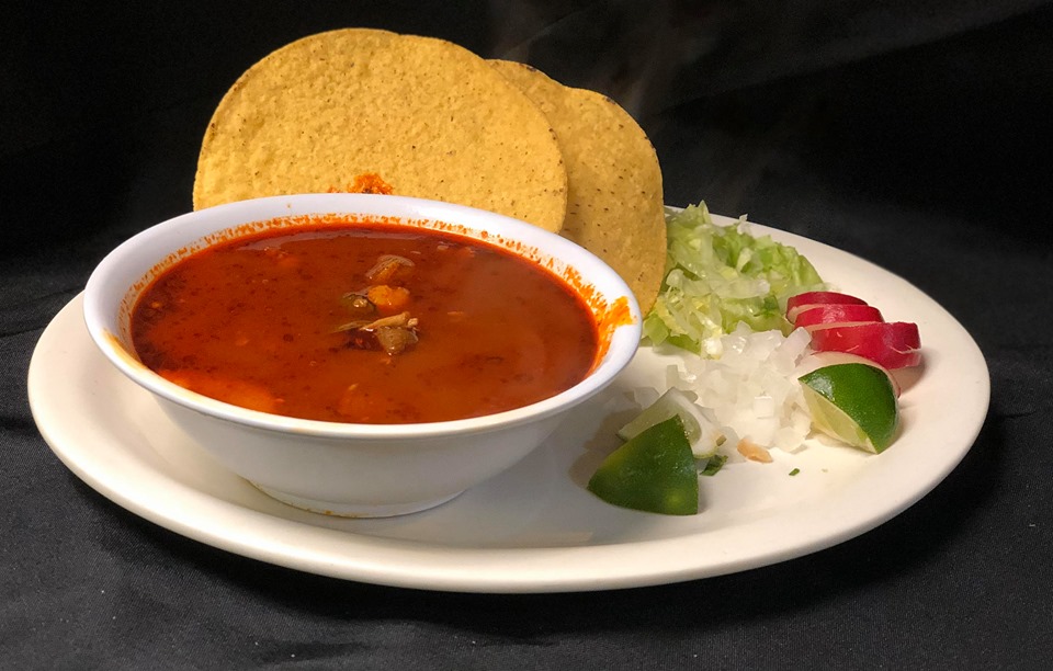 Order Pozole Soup food online from Jessy Taqueria store, Norfolk on bringmethat.com