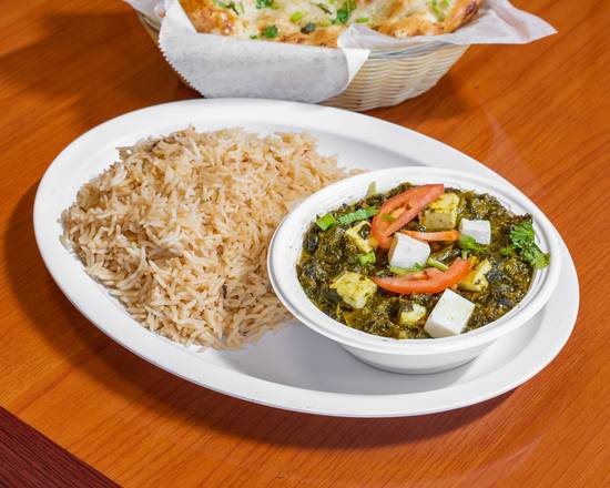 Order Saag Paneer Curry food online from Charcoal Chicken Pakistani-Indian Cuisine store, Sully on bringmethat.com