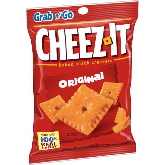 Order Cheez-It Original Cheese Crackers Grab N' Go Bag, 3 OZ food online from Cvs store, MONTEZUMA on bringmethat.com