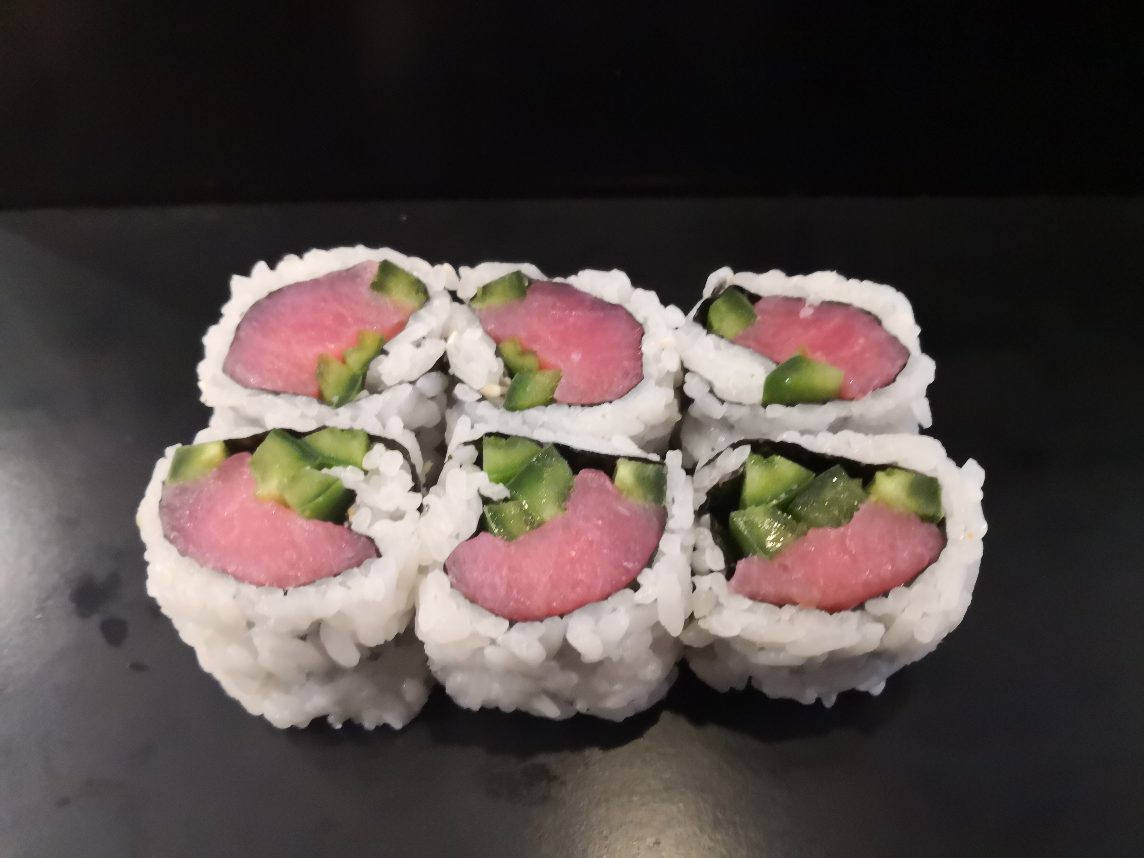 Order Tuna Jalapeno Roll food online from Makana Hawaiian & Japanese BBQ store, New York on bringmethat.com