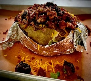 Order BBQ Potato food online from 2 Guys 1 Pit Bbq & Catering store, Tomball on bringmethat.com