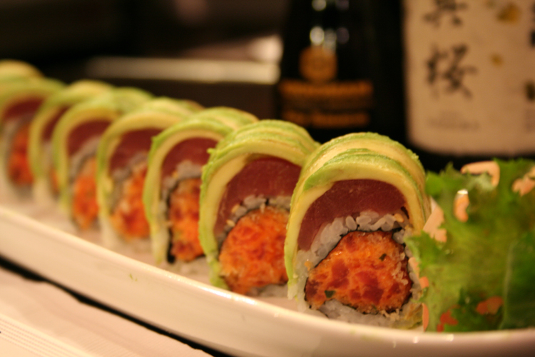Order Tuna Hana Roll food online from Samurai Japanese Steak House store, Huntington on bringmethat.com