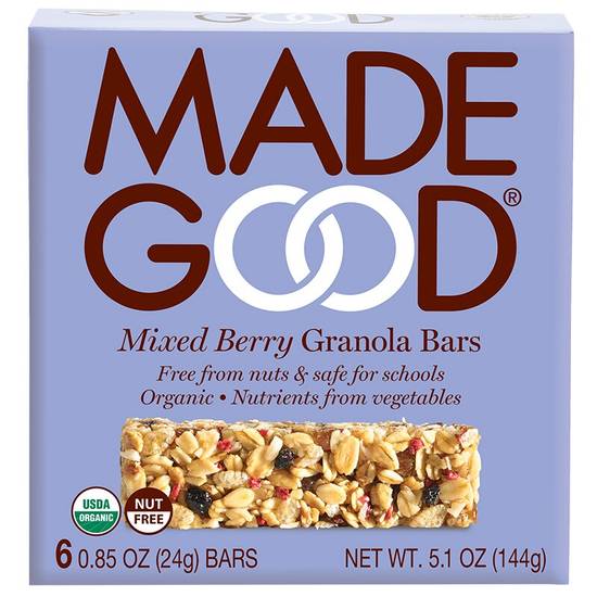 Order Made Good Mixed Berry Granola Bars, 6 CT food online from Cvs store, Rochester Hills on bringmethat.com