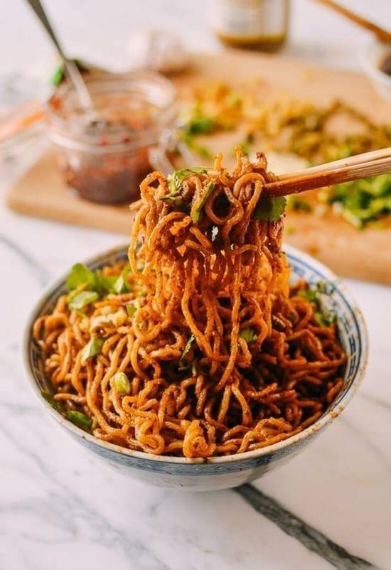 Order R6. Hot and Dry Ramen （Spicy） food online from Style Sushi store, Union on bringmethat.com