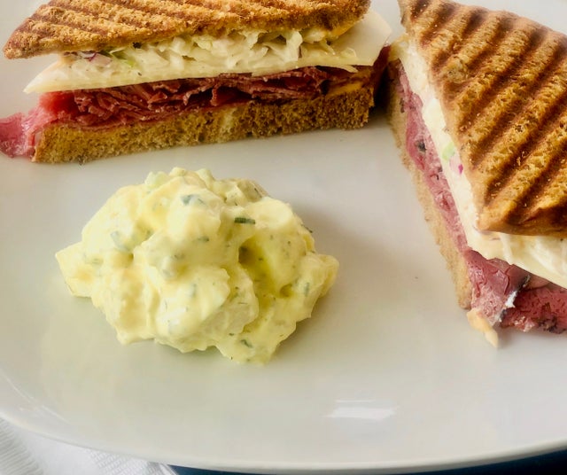 Order Pastrami on Rye Panini food online from Cafe Express store, Davenport on bringmethat.com