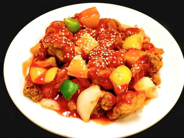 Order Sweet & Sour Pork food online from Soul of China store, La Quinta on bringmethat.com