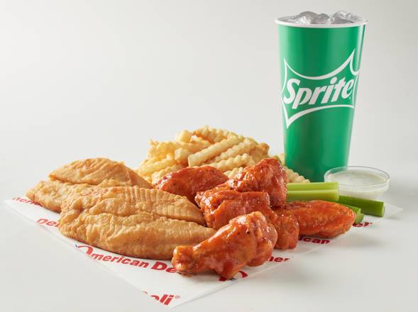 Order Fish Meal (Fries and Drink) food online from American Deli store, McDonough on bringmethat.com