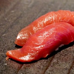 Order BLUE FIN TUNA: AKAMI (LEAN) (1 PC) food online from Palenque Grill store, McAllen on bringmethat.com