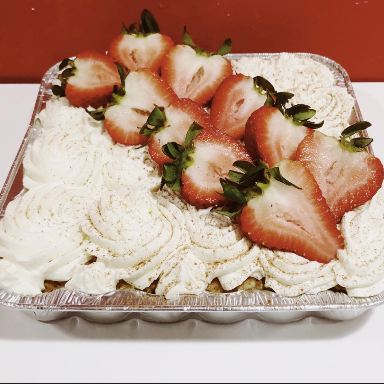Order Gluten Free Medium Tres Leches Cake food online from Sinners & Saints Desserts store, Venice on bringmethat.com