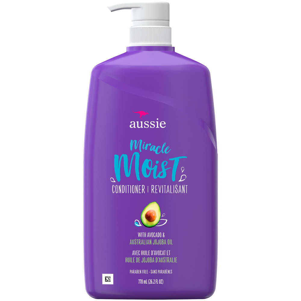 Order Aussie Miracle Moist with Avocado and Jojoba Oil, Paraben Free Conditioner - 26.2 fl oz food online from Rite Aid store, MILLER PLACE on bringmethat.com