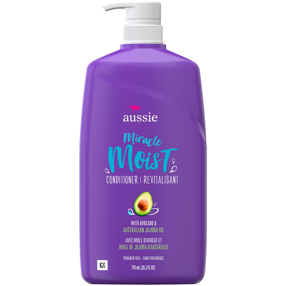 Order Aussie Miracle Moist with Avocado and Jojoba Oil, Paraben Free Conditioner - 26.2 fl oz food online from Rite Aid store, Cathedral City on bringmethat.com