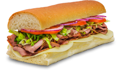 Order 7. Roast Beef and Provolone Cheese Sandwich food online from Port of Subs store, Las Vegas on bringmethat.com