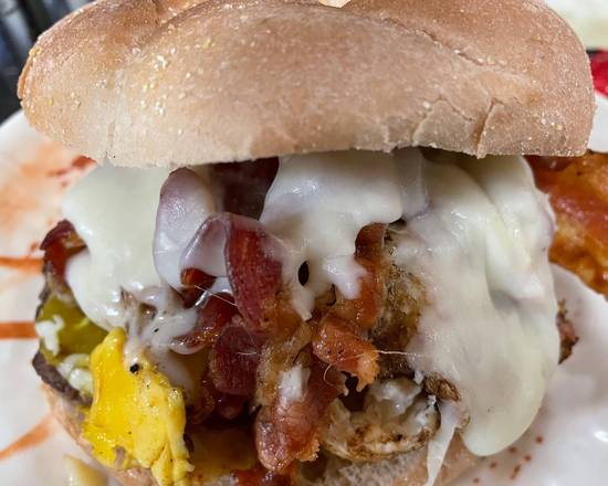 Order Brunch Burger food online from The Burger Barn store, Quincy on bringmethat.com