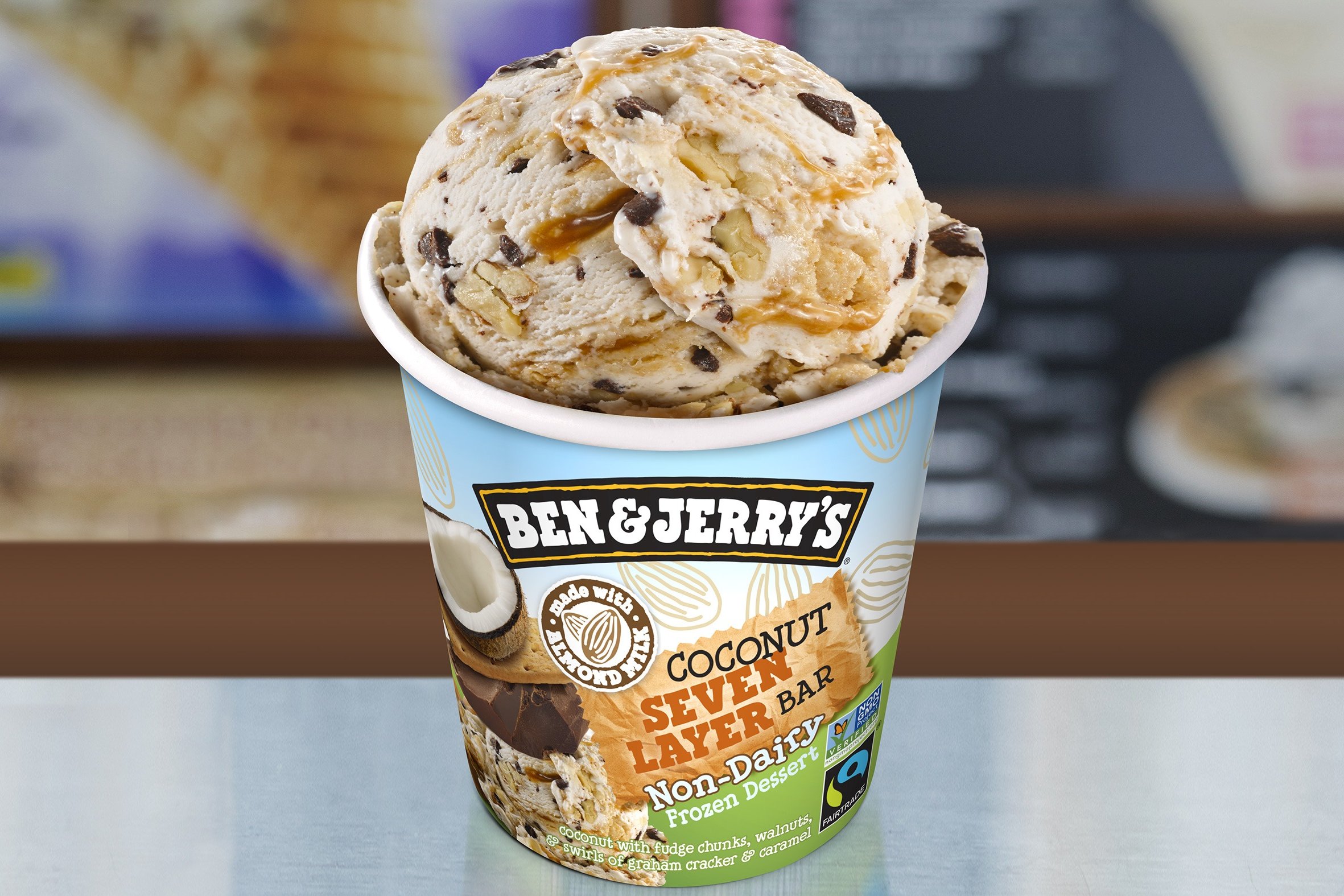 Order Coconut Seven Layer Bar Non-Dairy food online from Ben & Jerry's store, Plano on bringmethat.com