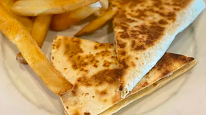 Order Kids Chicken and Cheese Quesadilla food online from Hickory Tavern store, Wesley Chapel on bringmethat.com