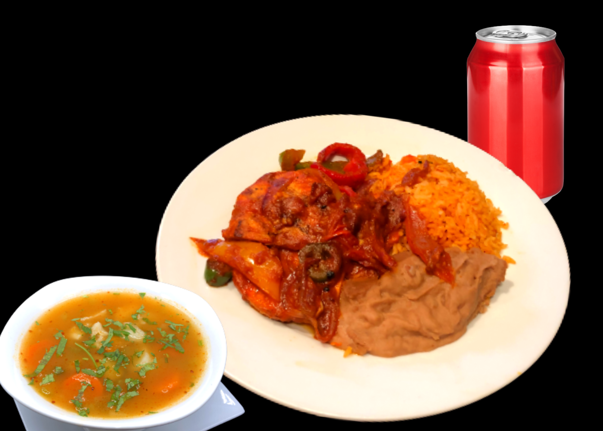Order Pollo a la Mexicana Lunch Special food online from Salsa Y Brasa Restaurant store, New Rochelle on bringmethat.com
