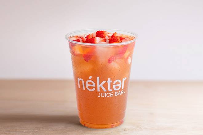 Order Strawberry Green Tea Fresher food online from Nekter Juice Bar store, Blue Bell on bringmethat.com