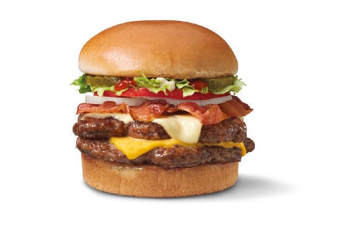 Order Bacon Two Cheese Deluxe Signature Stackburger Double food online from Dairy Queen Grill & Chill store, Alabaster on bringmethat.com