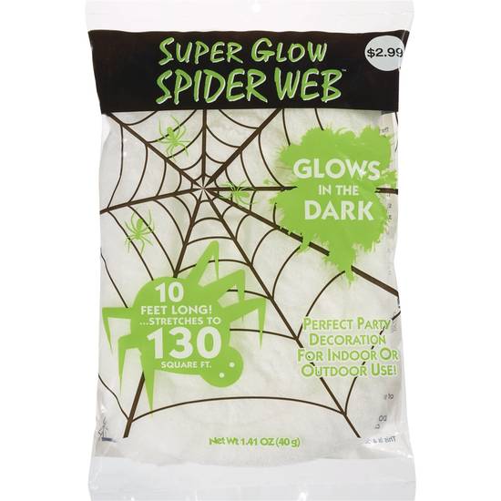 Order Fun World Spider Web Halloween Decoration, Glow in the Dark food online from CVS store, Ulster County on bringmethat.com