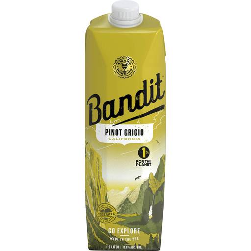 Order Bandit Pinot Grigio (1 LTR) 90429 food online from Bevmo! store, San Rafael on bringmethat.com