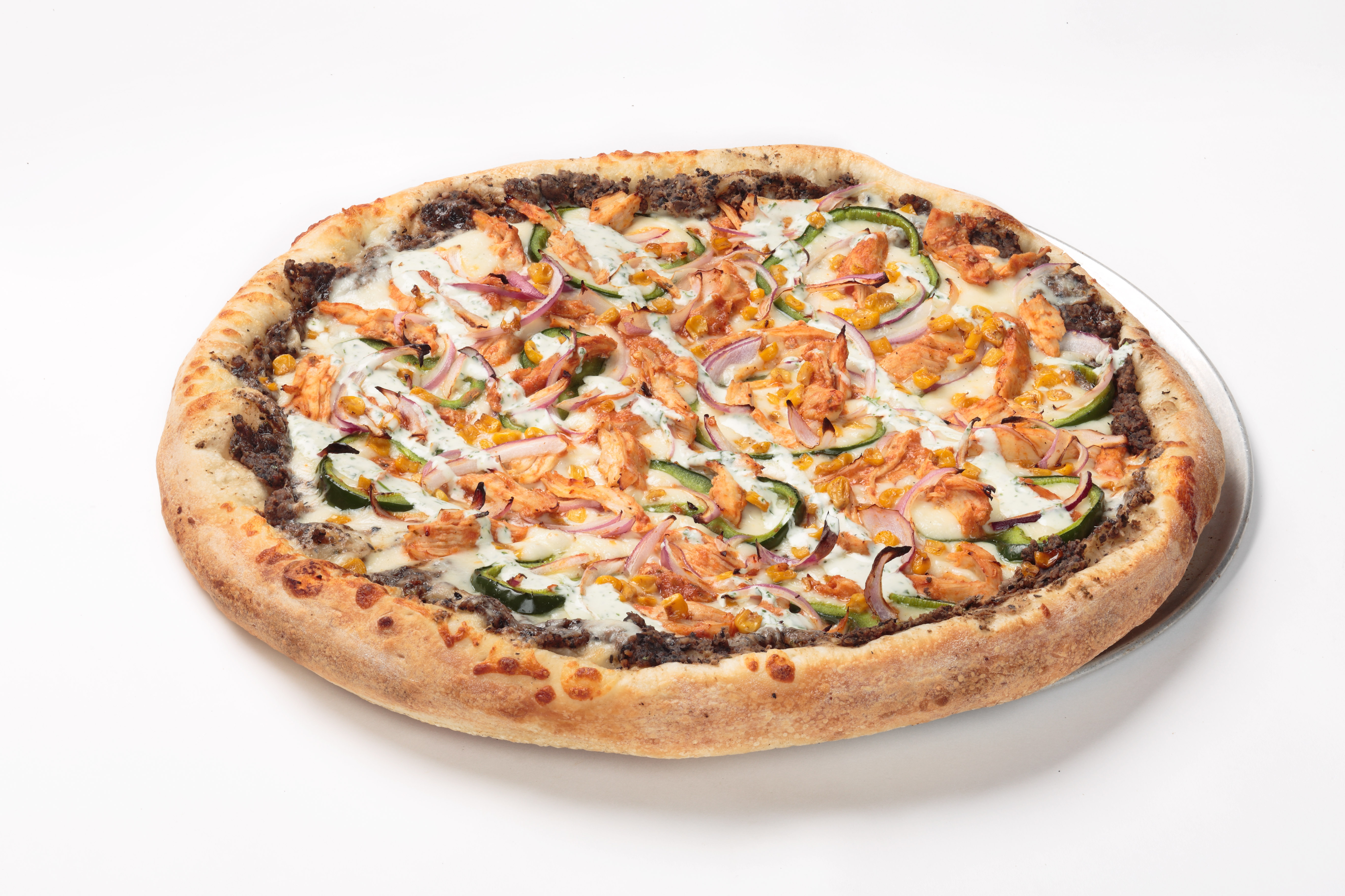 Order Adobo Chicken Pizza food online from Oggi Sports I Brewhouse I Pizza store, Santee on bringmethat.com