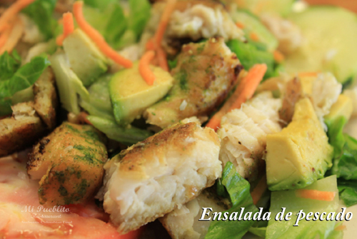 Order Ensalada de Pescado food online from Mi Pueblito Restaurant store, Houston on bringmethat.com