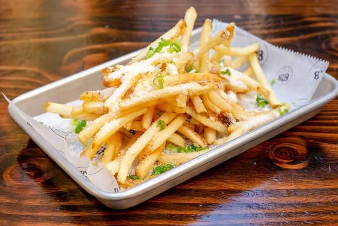 Order Truffle Cheese Fries food online from Black Iron Burger store, New York on bringmethat.com