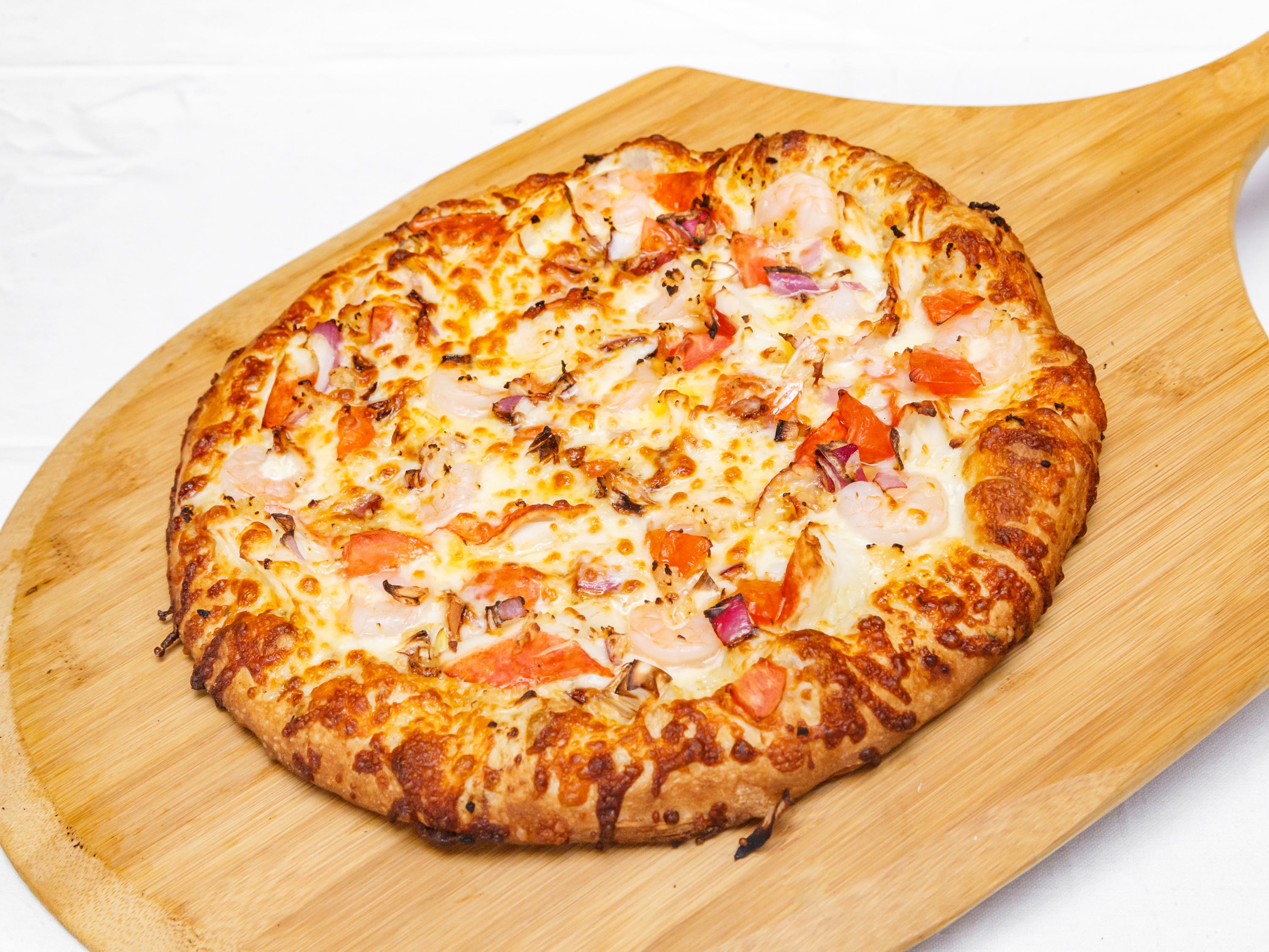 Order Seafood Pizza - Small 10" (6 Cut) food online from Pizza Pronto store, Pittsburgh on bringmethat.com