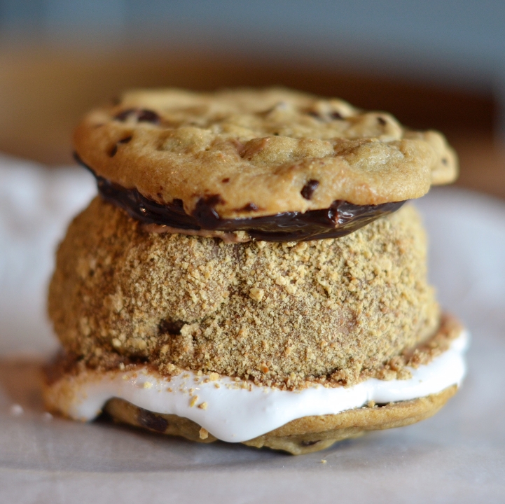 Order The S'more Ice Cream Sandwich food online from Roasted store, Stamford on bringmethat.com