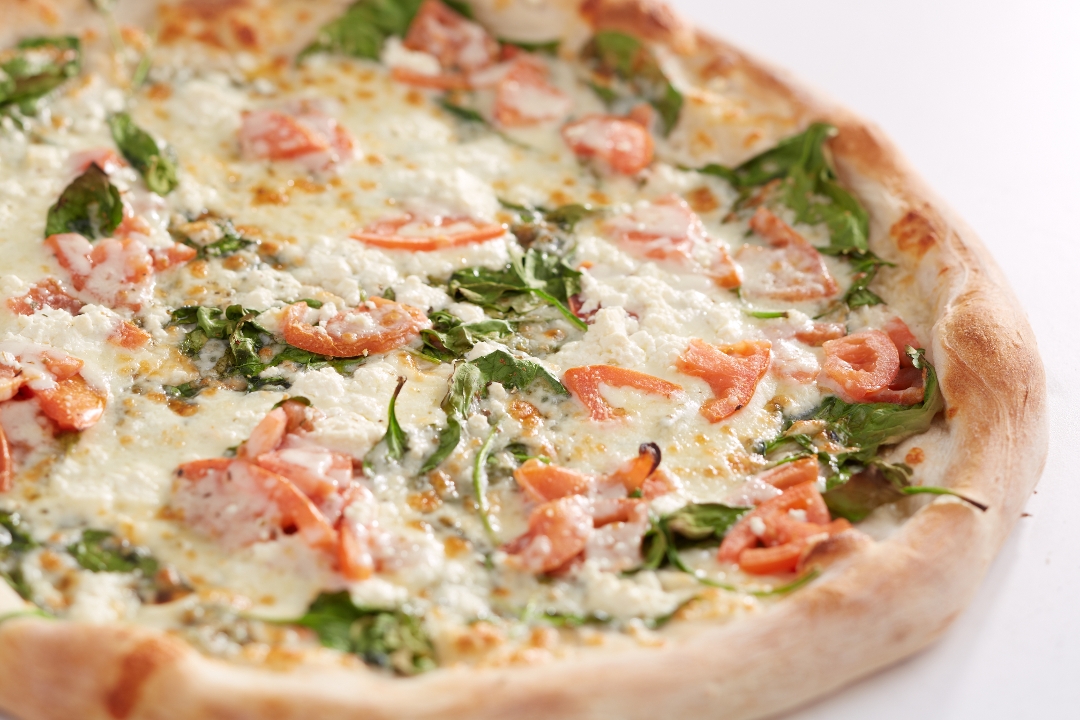 Order 7” Spinach Tomato Feta food online from Sal Pizza store, Chelmsford on bringmethat.com