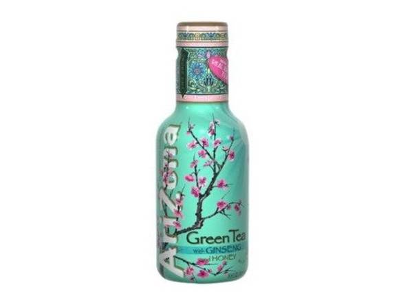 Order Arizona Green Tea with Ginseng & Honey - 15.5oz Can food online from Goody Goody Liquor store, Addison on bringmethat.com