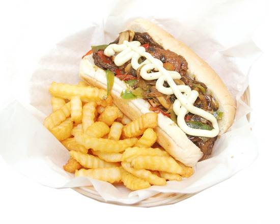 Order Philly Sandwich food online from Loving Hut store, Orange on bringmethat.com