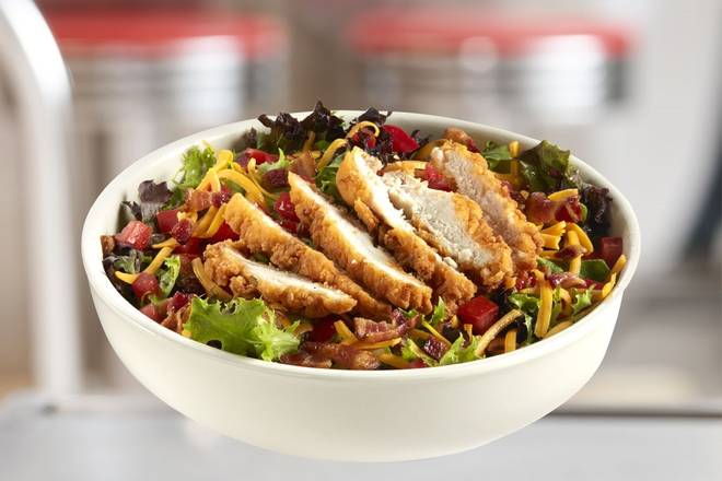 Order Crispy Chicken Club Salad food online from Johnny Rockets store, Phoenix on bringmethat.com