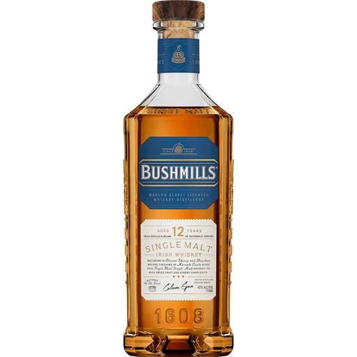 Order Bushmill's 12Yr Single Malt Irish Whiskey (750 ML) 139790 food online from BevMo! store, Paso Robles on bringmethat.com