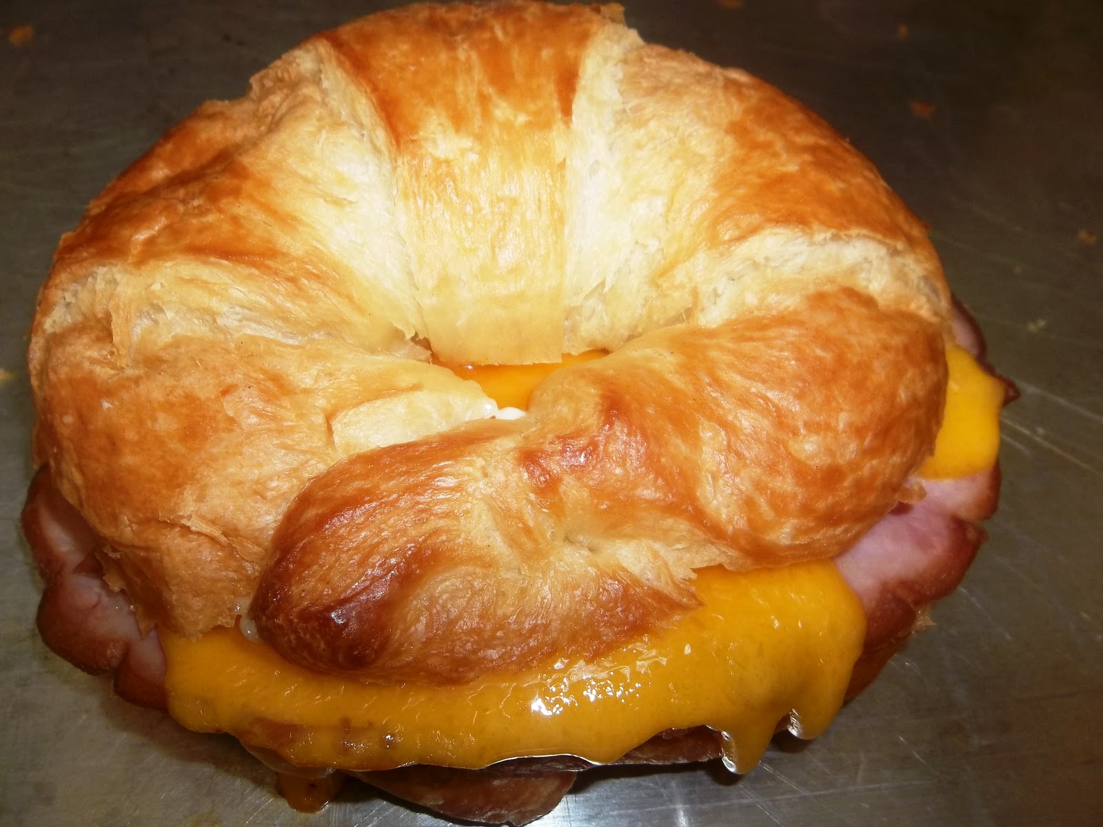 Order Croissant with Egg and Cheese food online from Cafe NJS store, Valley Stream on bringmethat.com
