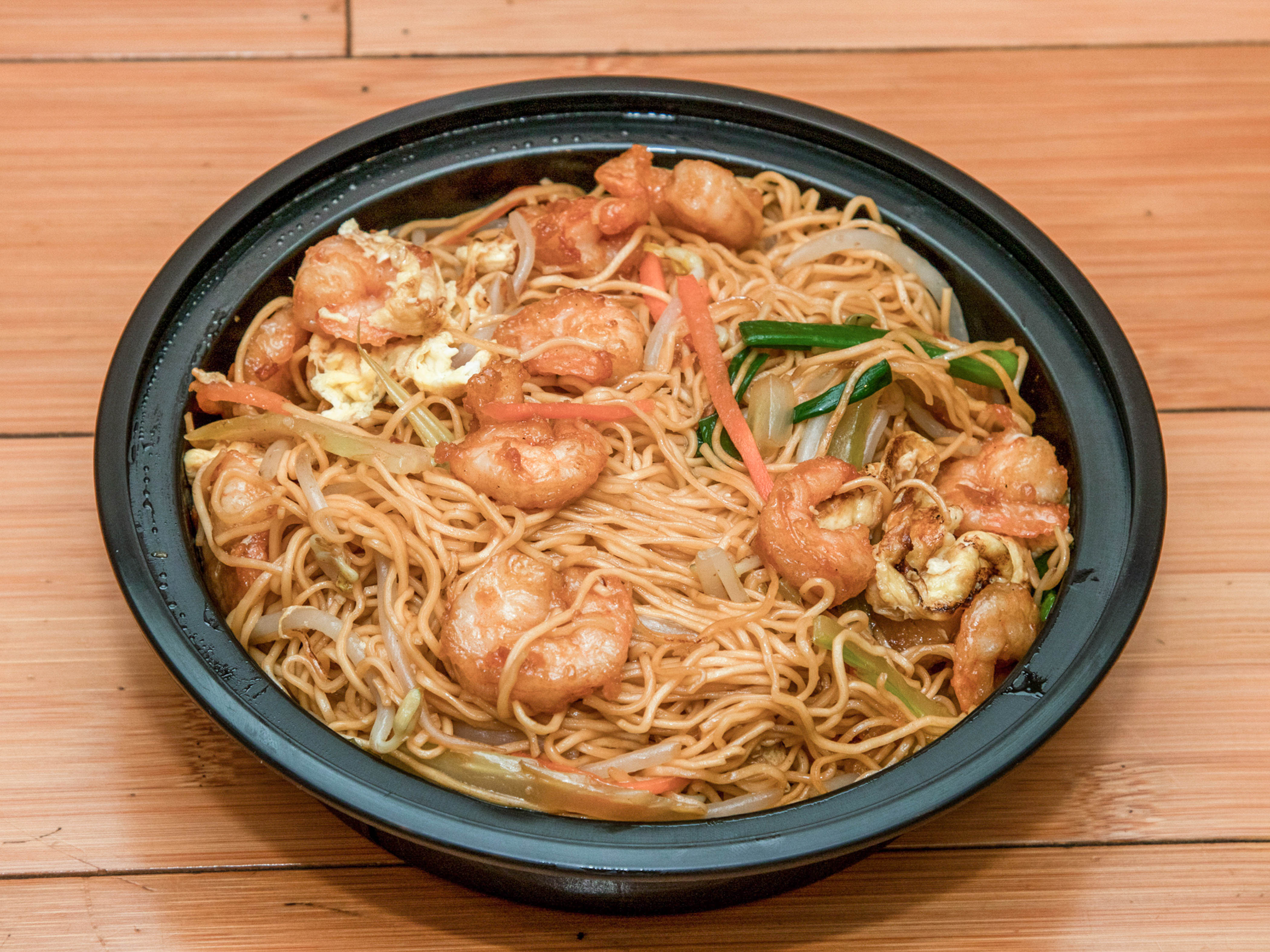 Order Hong Kong Noodles with Shrimp food online from New Dynasty Chinese Restaurant store, Washington on bringmethat.com