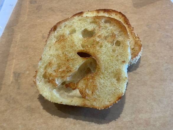 Order Bagel w. Butter food online from The Bagelry @ Olmo store, New Haven on bringmethat.com