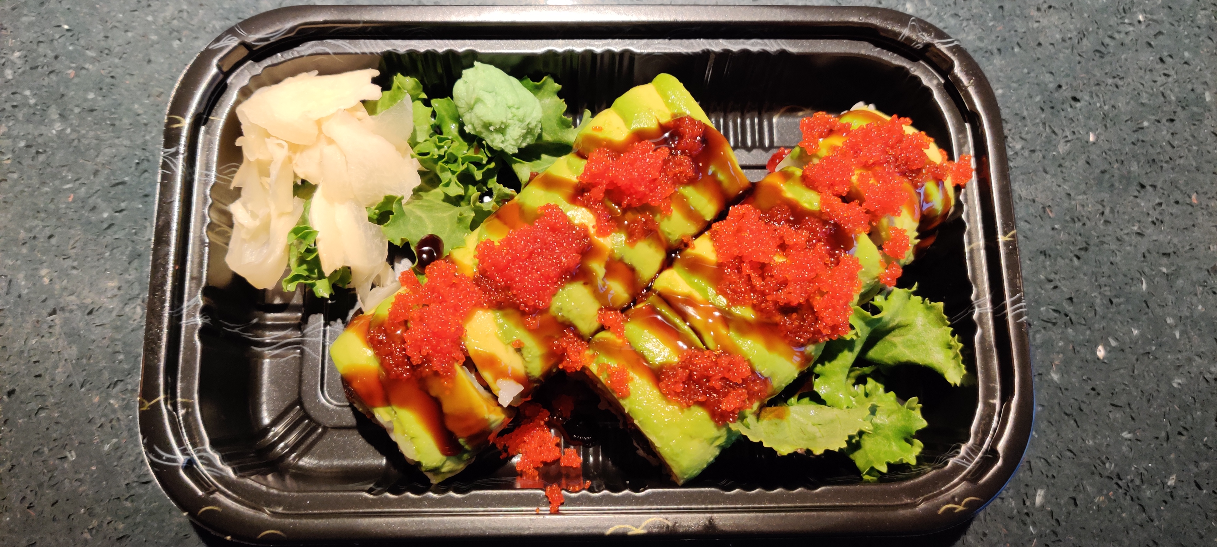 Order S6. Dragon Roll food online from Hagane Hibachi & Sushi store, Howard Beach on bringmethat.com