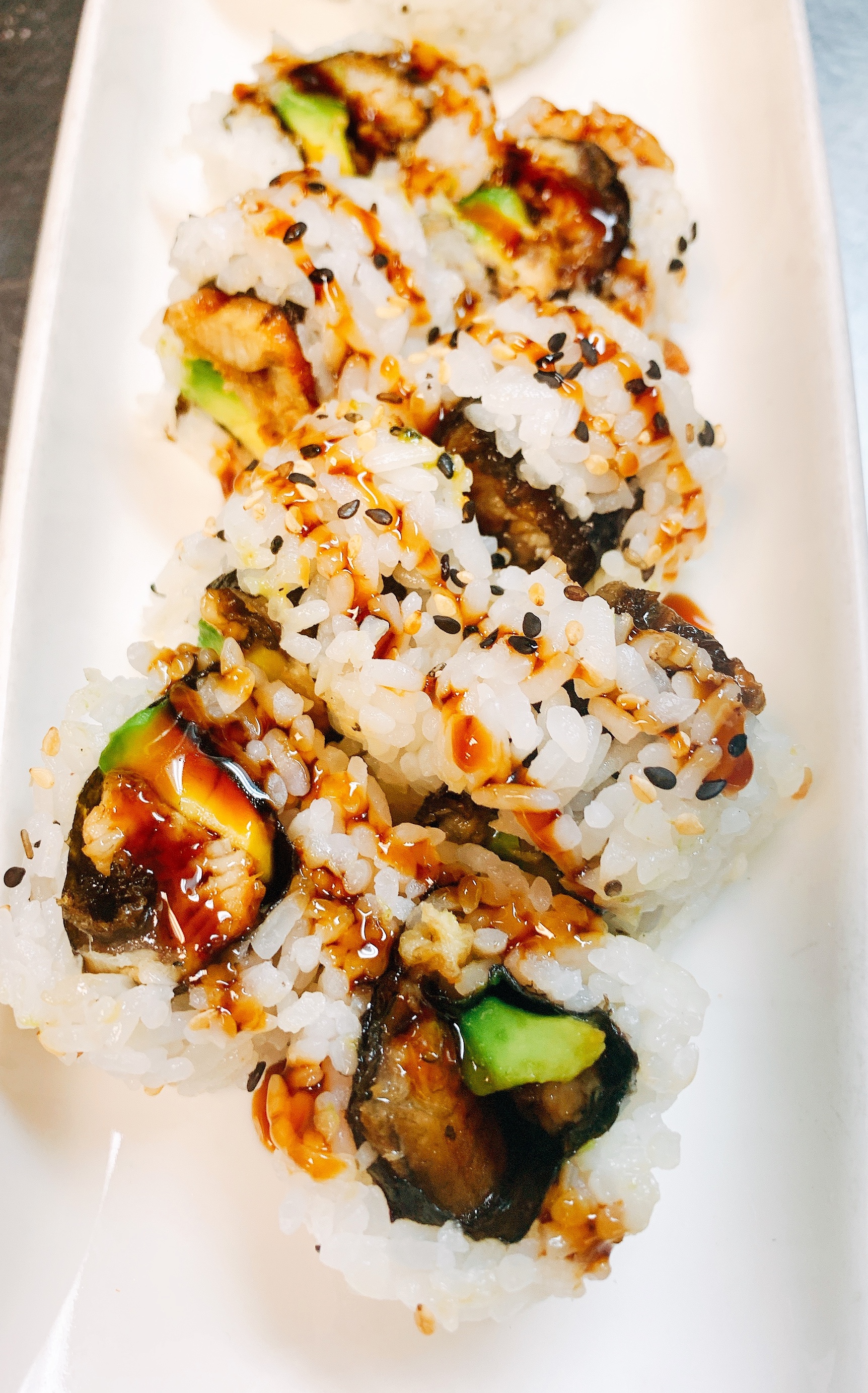 Order Eel and Avocado Roll food online from Sushi Rock store, Arlington on bringmethat.com
