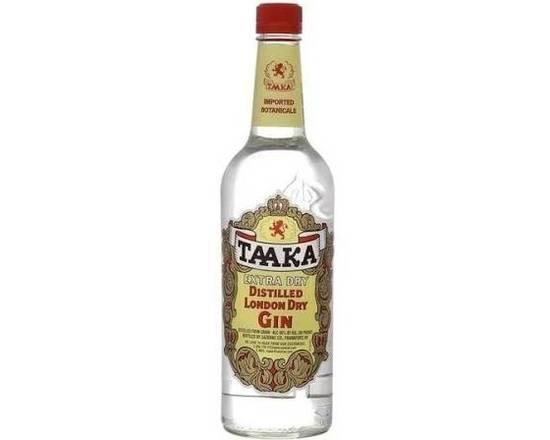 Order Taaka Extra Dry London Gin, 750mL bottle (40% ABV) food online from Central Liquor Market store, Los Angeles on bringmethat.com