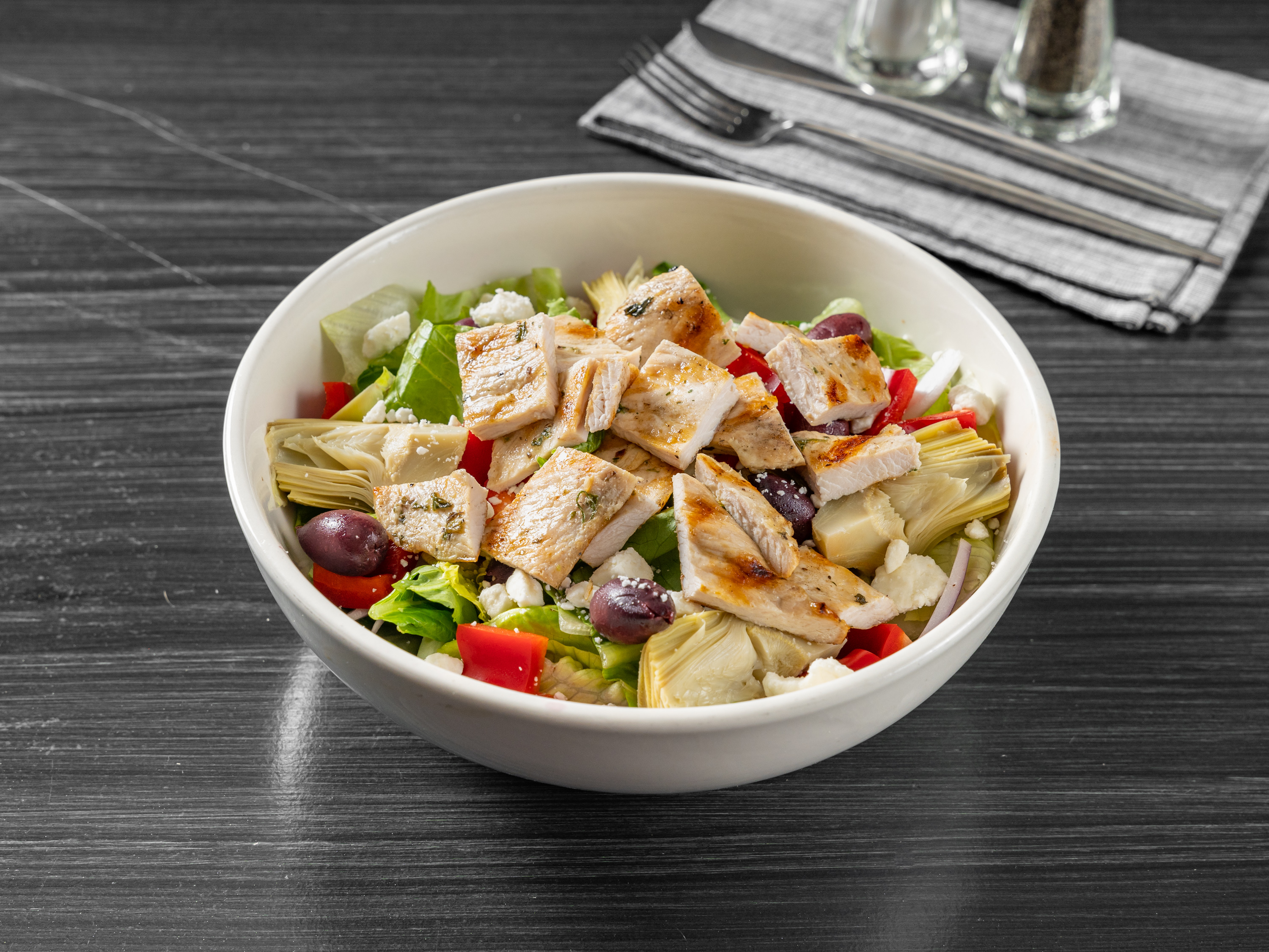 Order Greek Salad food online from Mickey Spillanes store, Eastchester on bringmethat.com