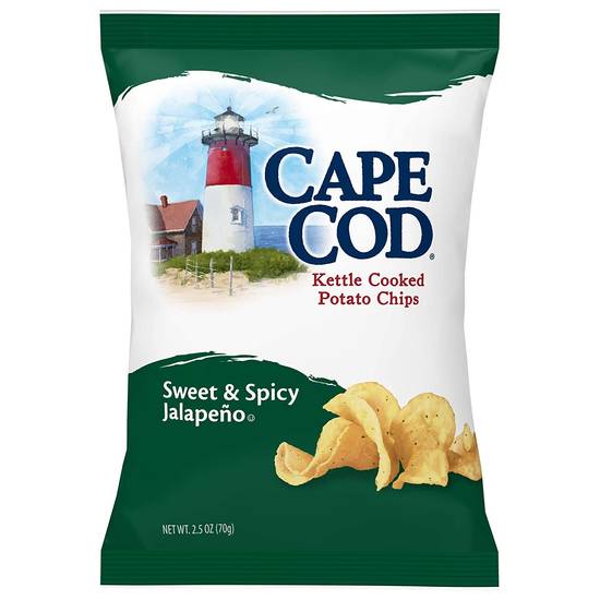 Order Cape Cod Potato Chips, Sweet & Spicy Jalapeno Kettle Cooked Chips food online from Exxon Food Mart store, Port Huron on bringmethat.com