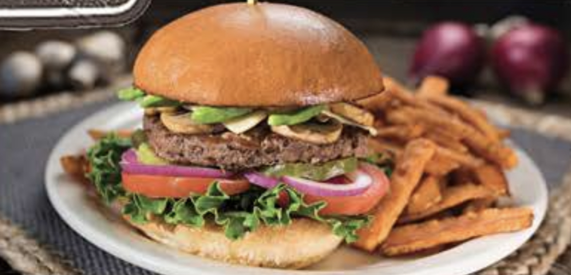 Order California Burger food online from Perkos Cafe store, Madera on bringmethat.com
