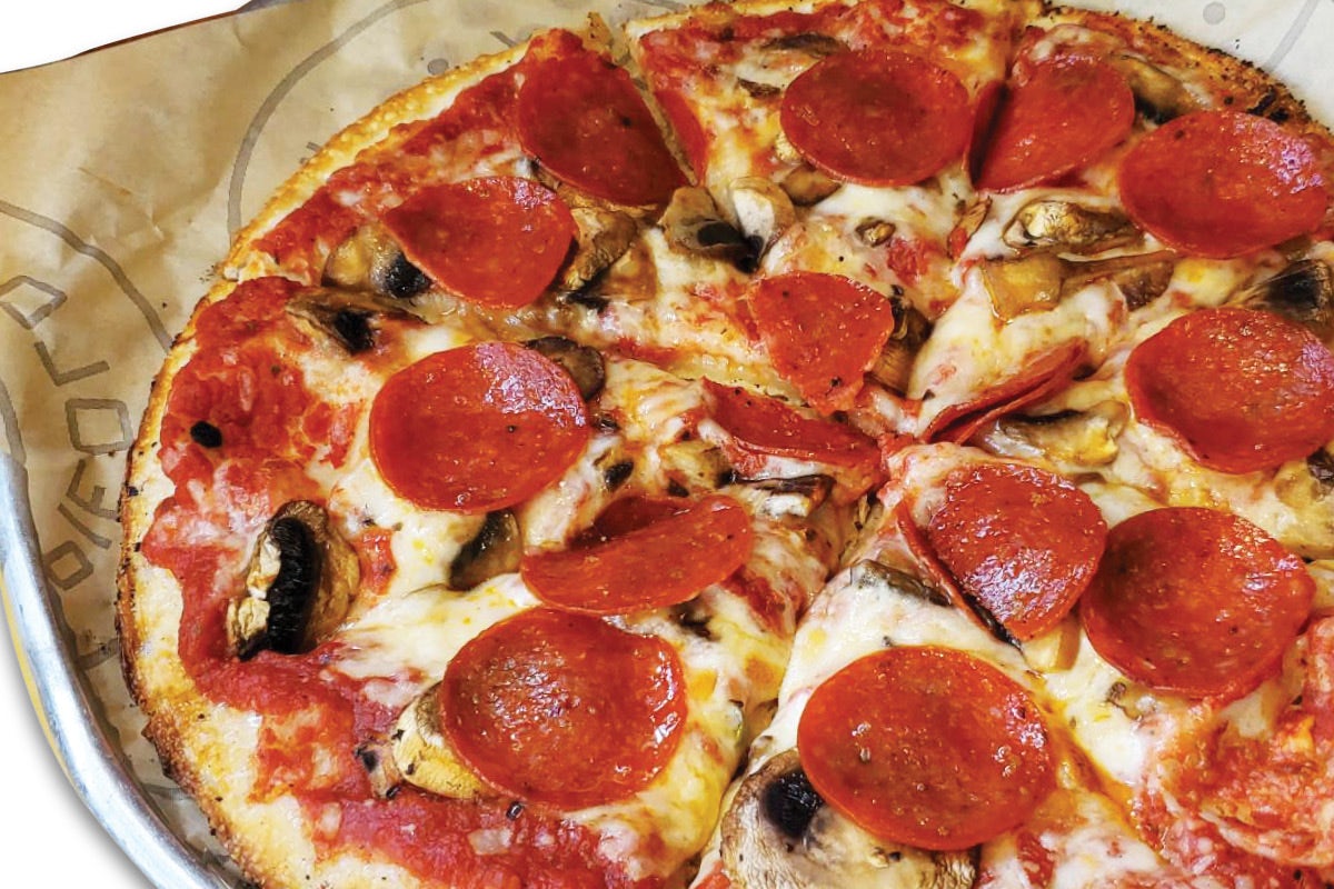 Order 2 Topping Pizza food online from Pieology store, Escondido on bringmethat.com