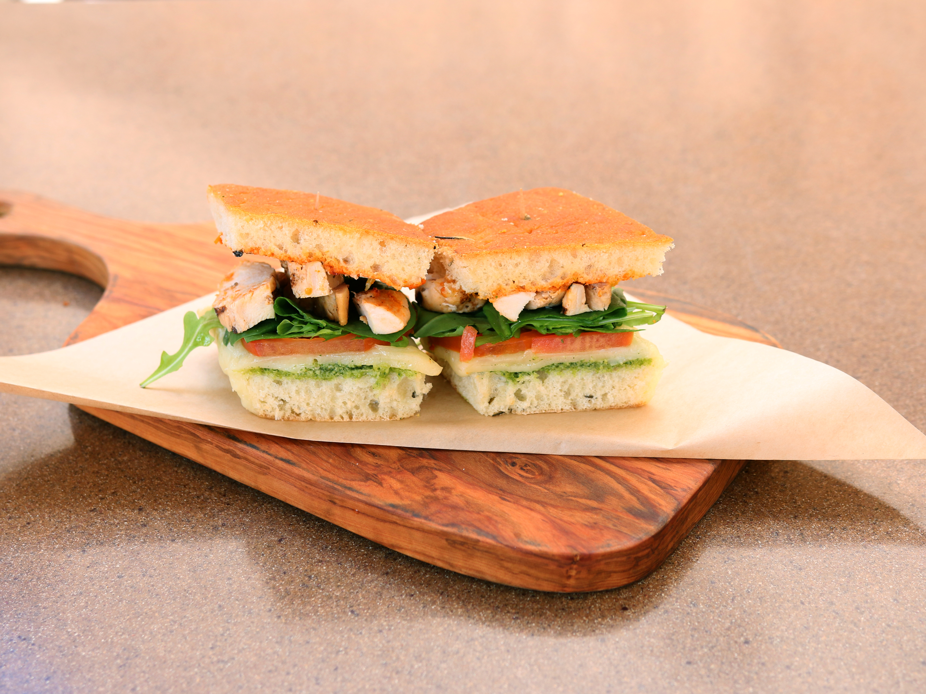Order Tuscan Chicken Sandwich food online from Tower 15 Pizzeria store, Huntington Beach on bringmethat.com