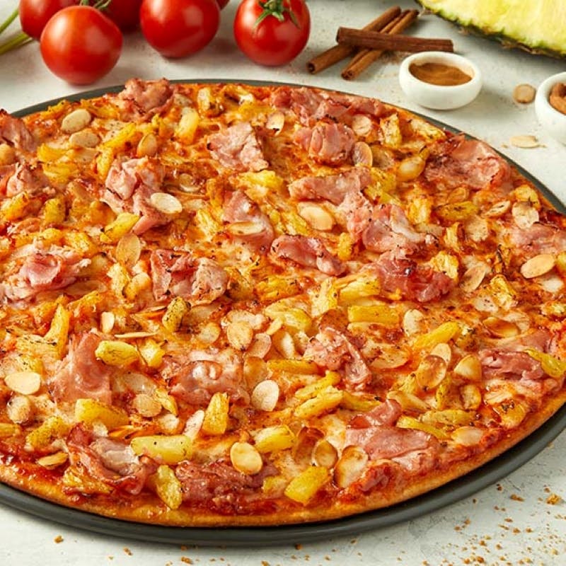 Order Hawaiian™ Pizza - Individual 7" food online from Donatos Pizza store, Hudson on bringmethat.com