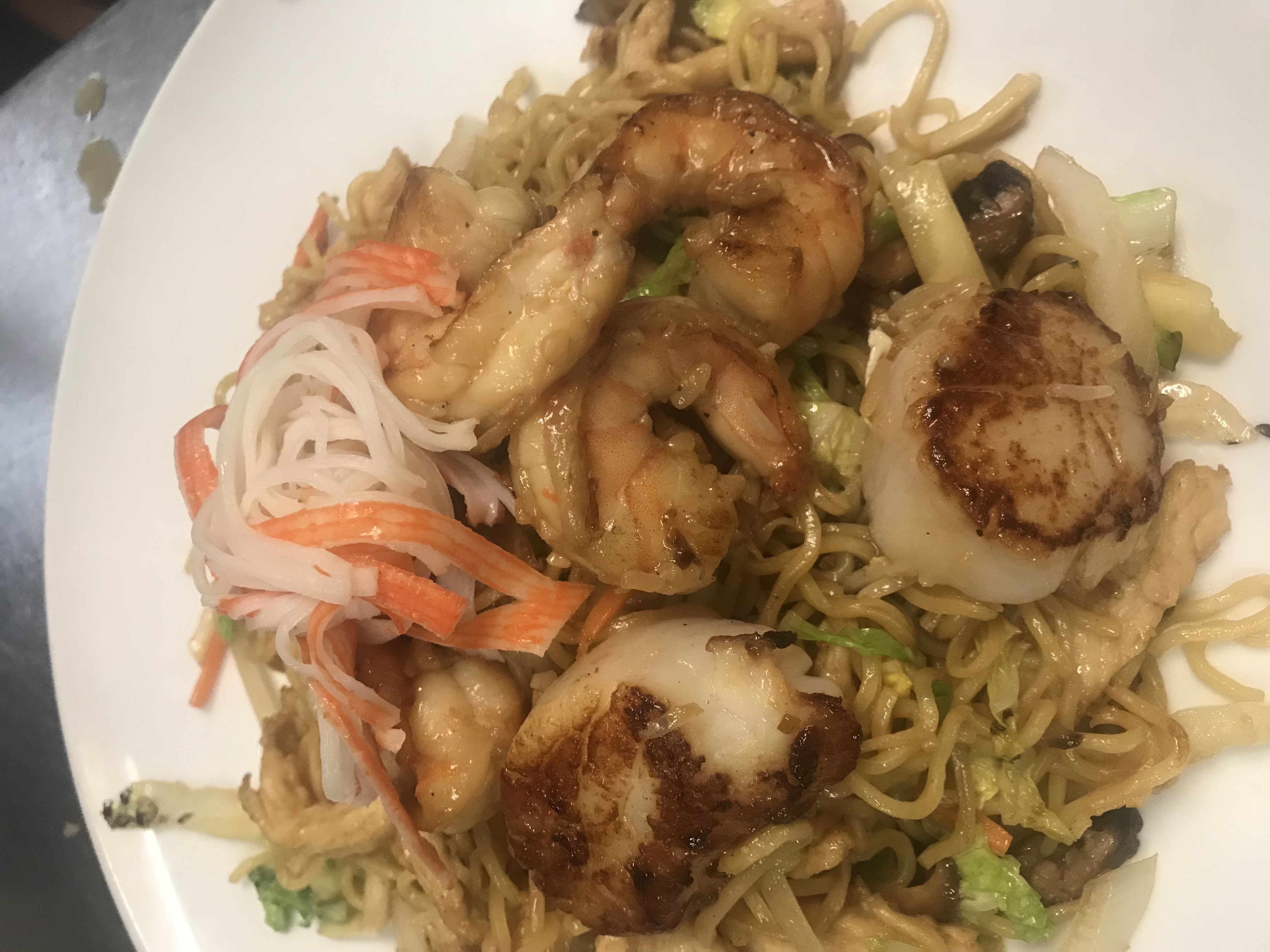 Order Seafood Yaki Soba food online from Megu Sushi Japanese Cuisine store, Cherry Hill on bringmethat.com