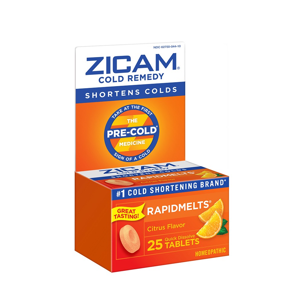 Order Zicam Adult Homeopathic Cold Shortening RapidMelt Citrus - 25 ct food online from Bartell store, Edmonds on bringmethat.com
