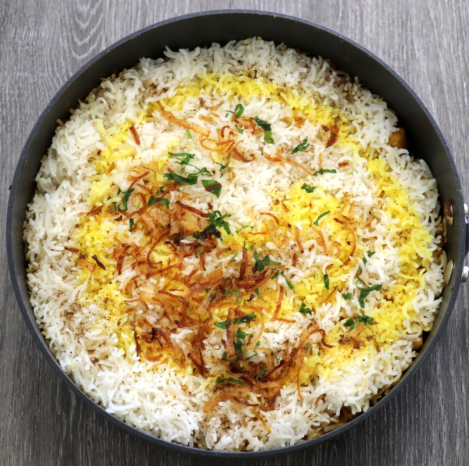 Order Vegetable Biryani (2 Servings) food online from Fresh Curry Chefs store, Camarillo on bringmethat.com