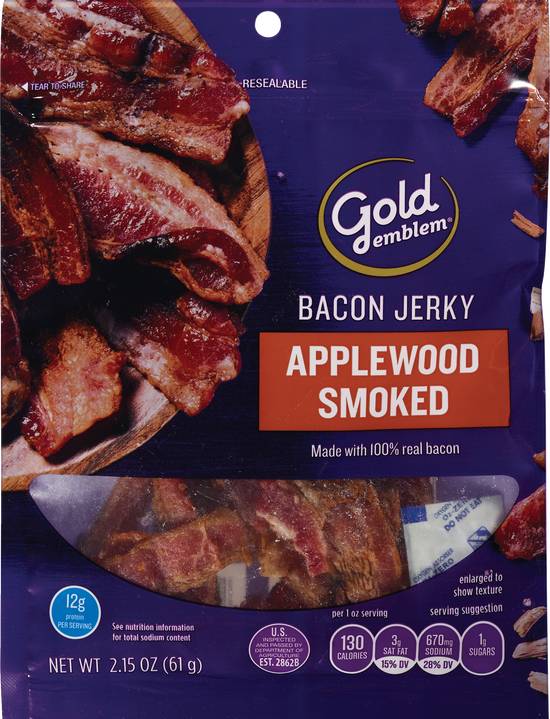 Order Gold Emblem Bacon Jerky, Applewood Smoked, 2.15 OZ food online from Cvs store, Rochester Hills on bringmethat.com